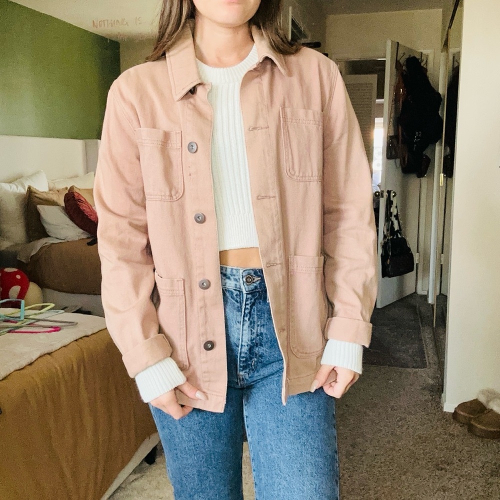 Asos Button Down Utility Jacket Xs - image 1